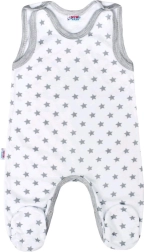 New Baby Classic II babysmækbukser grå med små stjerner