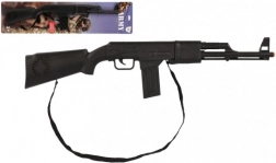 Plastikmaskingevær/pistol med klikmekanisme 66 cm