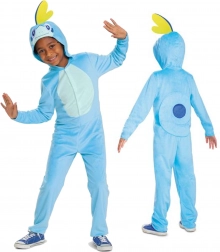 Børnekostume POKEMON Sobble kigurumi, blå onesie 126–136 cm (7–8 år)