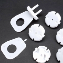 Sikkerhedscover til stikkontakt – rund (12 stk.)