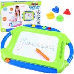 Farverig magnetisk tegnetavle med stempler – Magisk tegnetavle