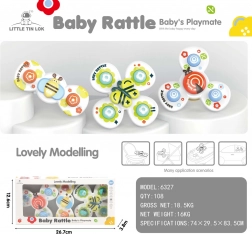 Sæt med børnespinnere 3-i-1 mariehøne, sommerfugl, bi med sugekopper