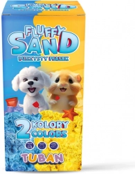 Luftig duftende sand TUBAN Fluffy blå og gul 140 g