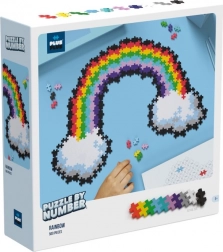 Plus-Plus byg efter tal – regnbue, 500 stk.