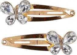 Hårspænder med sommerfugle - 2 stk.