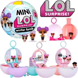 Mini L.O.L. Surprise vinterfamilie – snebold med dukker, serie 2