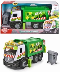 Mercedes skraldebil med lys og lyd, 26 cm