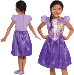 Disney Rapunzel børnekostume, lilla kjole til piger