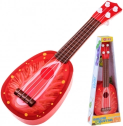 Børneukulele – plastguitar 37 cm – Rød