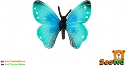 plast dekorativ sommerfugl morpho helena 7 cm
