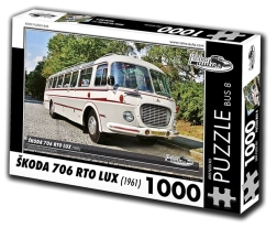 Puslespil Retro-biler Škoda 706 RTO LUX – bus 1961, 1000 brikker