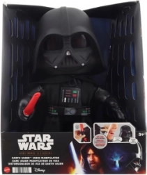 Star Wars plysbamse Darth Vader med lysende lyssværd og stemmeforvrænger 27 cm