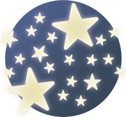 Djeco fosforescerende vægklistermærker stjerner