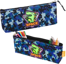 Penalhus Space Dino blå 20x8 cm