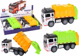 Skraldebil med påhængsvogn