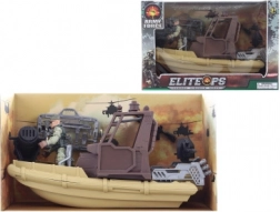 Krigsskib med soldat og tilbehør