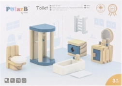 Viga PolarB træsæt med møbler til dukkehuset – badeværelse