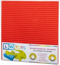Grundlæggende byggedplade 32×32 rød