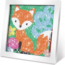 kreativt sæt billede med sten ræv 17 cm