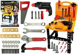 Stor sammenklappelig værktøjskuffert med værktøj