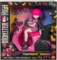 Monster High Draculaura med vampyr-scooter og flagermus