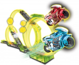 Spin og Byg Deluxe bane med to motorcykler