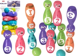 Keglesæt med sjove ansigter