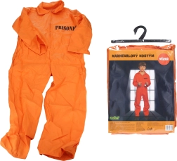 Børne-karnevalskostume fange M (110–120 cm)