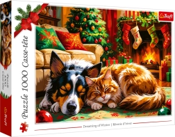 Puslespil Drømmer om Jul 1000 brikker TREFL