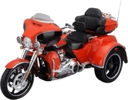 Metalmodel af motorcykel HARLEY-DAVIDSON 2021 CVO Tri Glide 1:12, orange