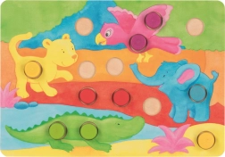 Indsætningsspil med terning Farver GOKI