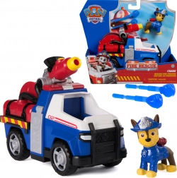 Paw Patrol CHASE brand- og redningskøretøj med figur og vandprojektiler