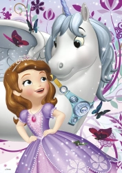 Dino puslespil Sofie og enhjørning 200 brikker