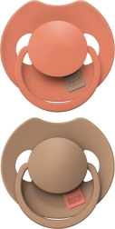 Silikone dynamisk sut LOVI PRIME 18m+ Granola/Orange, 2 stk