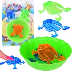 færdighedsspil hoppende frøer med skål