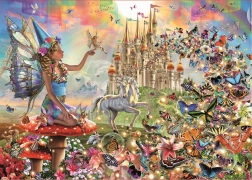 Educa puslespil Fe og sommerfugle 500 brikker