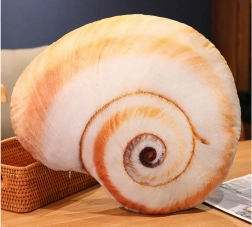 Plys legetøjsmusling - pude 50 x 40 cm