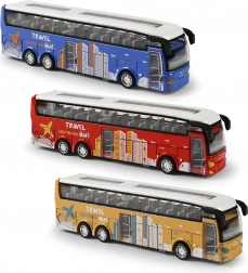 Metal langdistancebus med fritløb