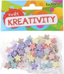 Farvede perler Stjerner 15g