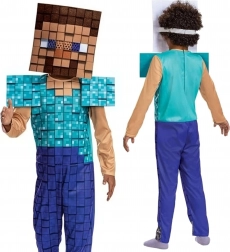 Børnekostume STEVE fra Minecraft 109–126 cm (4–6 år)