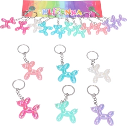 Nøglering hund i forskellige farver