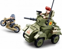 Sluban Anden Verdenskrig lille pansret køretøj byggesæt