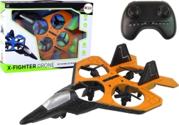 Orange-sort RC tænke-fly med fjernbetjening