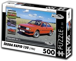 Puslespil RETRO-AUTA Škoda Rapid 130 (1986) – 500 brikker