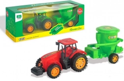 Traktor med trailer med friktionsdrev