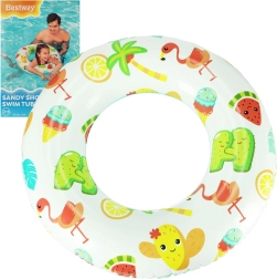 oppustelig svømmering BESTWAY med flamingomotiv 61 cm