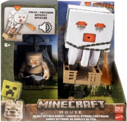 Minecraft Angribende Ghast med projektiler – interaktiv figur