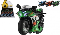 Racer motorcykel med tilbagevendende træk med lys og lyd