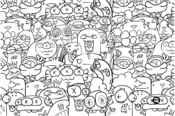 Bordunderlag Monsters