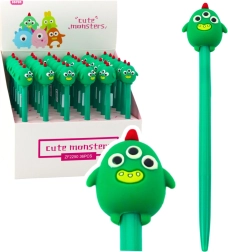 Gelpenn Grøn Skabning med Blå Blæk 17 cm 0,5 mm